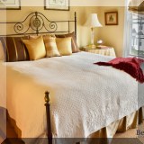 F15. F15. Charles P. Rogers “Alexandria” king size metal bed. 65”h 